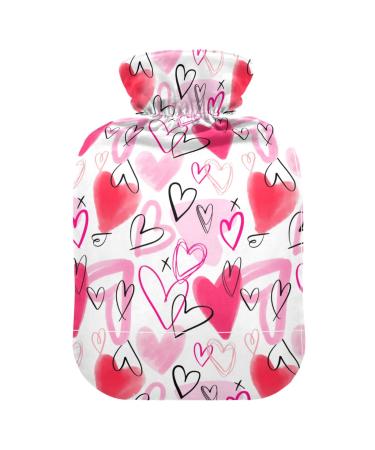 Valentine's Day Heart heat bottle with reference heat bottles for pain relief heat bottle water bag water bag Heading bags Heading bags for sore muscles 1l