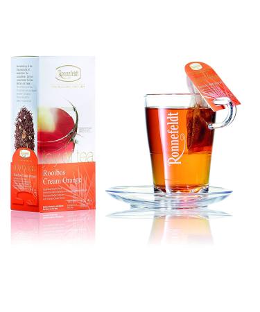 Ronnefeldt Rooibos Cream Orange Tea - Herbal Tea with Orange Cream Flavor - 15 Tea Bags (45g) - Buy 6 Pieces Online - International Shipping Available - Buy Online on GoSupps.com