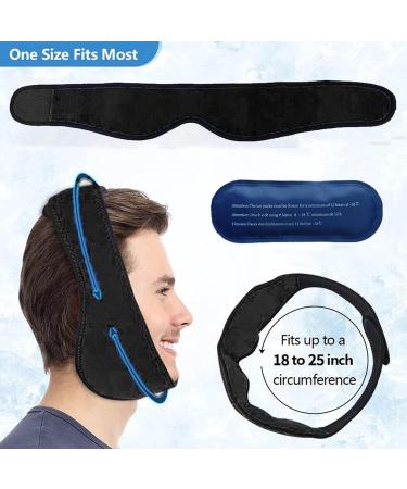 Versatile Ice Bags for Face - Hot & Cold Compress for Muscle Relief Dentistry & Facial Wrap (Black) - Buy Online on GoSupps.com