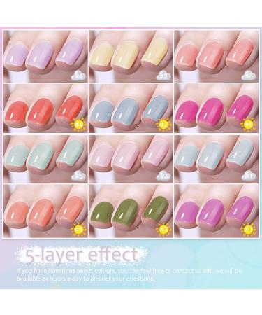 Sunshine Color Changing Jelly Gel Nail Polish - Summer Pink Translucent UV Sheer Gel Polish - Buy Online on GoSupps.com