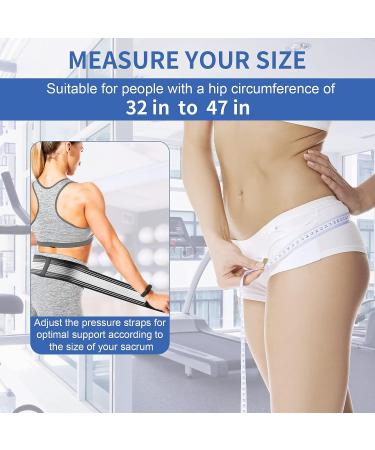 OXCOMFORT Sciatica Belt for Women Men - SI Joint Support Brace - Pain Relief for Lower Back, Pelvic, Hip - Medium Size 32-47in - Buy Online on GoSupps.com