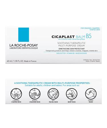La Roche-Posay Cicaplast Balm B5 Healing Ointment | Soothing Therapy Cream for Dry, Cracked Skin | Fragrance-Free | Body & Hand Lotion - Buy Online on GoSupps.com