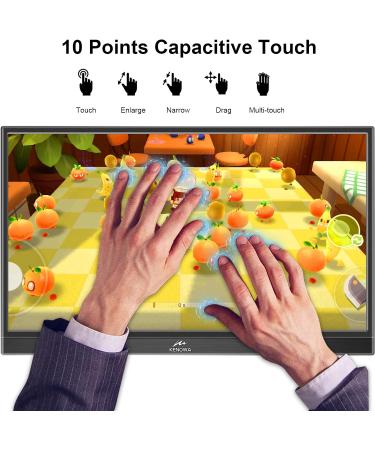 Kenowa 15.6 Touchscreen Portable Monitor - HDR 1920x1080 Eye Care IPS for Raspberry Pi PC Laptop PS4 Xbox | External Monitor with HDMI & USB Type-C - Buy Online on GoSupps.com