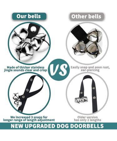 BLUETREE 2 Pack Dog Doorbells - Premium Quality Potty Training Bells for Dogs - Adjustable & Easy to Use - 7 Extra Large Loud DoorBells - Buy Online on GoSupps.com
