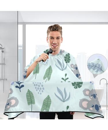 Waterproof Barber Cape - Cute Koala Bear & Cheetah Haircut Bib for Men & Women | Unisex Hair Cutting Cape - Buy Online on GoSupps.com