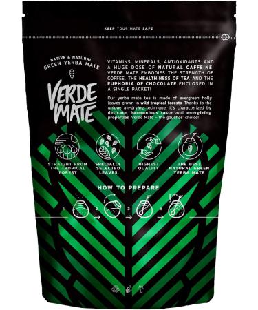 Verde Mate Green Mel n de Agua 0 5 kg | Mild watermelon yerba mate 500 g | Highly stimulating | Devoid of intense bitterness | Fine yerba mate tea from Brazil - Buy Online on GoSupps.com