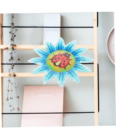 ABOOFAN Iron Pendant Home Decor Metal Sunflower Sculpture Scene Hanging Decor Colorful Wall Decoration 16x16cm Blue - Buy Online on GoSupps.com