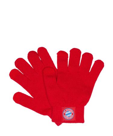 FC Bayern Munich Knitted Gloves with Touch Kids Red