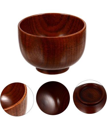 Angoily Wooden Razor Cleaning Bowl | Dual Serving Container for Shaving Foam & Soap | Travel-Friendly Bath Accessory - Buy Online on GoSupps.com