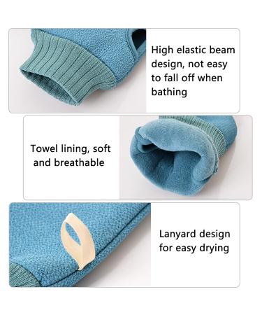 Lyydan Double-Sided Peeling Gloves - 2 Pack Exfoliating Body Scrub for Shower Spa Massage | Dead Skin Removal - Buy Online on GoSupps.com