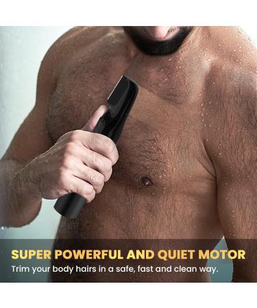 Men's Body Trimmer with 2 Quick Change Heads - Electric Groomer for Smooth Shaving | International Shipping Available - Buy Online on GoSupps.com
