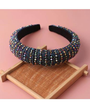 Scicent Rhinestone Headband - Crystal Wide Hair Bands for Women & Girls | Diamond Decorated Party & Wedding Headdress - Buy Online on GoSupps.com