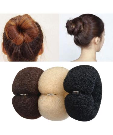Ulapithi Donut Hair Bun Maker Set - 3 Pieces for Perfect Hairstyles | Hair Styling Tool for Children & Women - Buy Online on GoSupps.com
