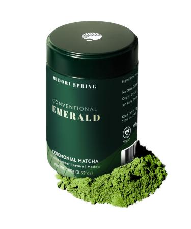 Midori Spring EMERALD - Matcha C r monial Choix du Chef! Poudre de Matcha Japonaise de Qualit pour Boissons P tisserie et Infusion - Casher V gane (100g)