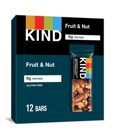 KIND KIND Bars Fruit & Nut Fruit & Nut 12 Count (Pack of 12) Fruit & Nut 12 Count