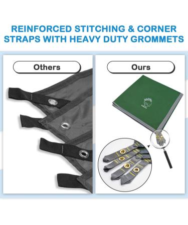 Grassman Tent Footprint Camping Tarp | Lightweight Waterproof Tarp with Carrying Bag | Hiking Rain Tarp M 82''x82 - Buy Online on GoSupps.com