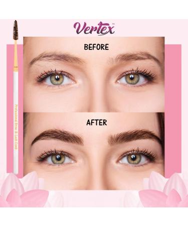 Vertex Eyebrow Brush Spoolie Comb - Perfect for Blending Brow Pomade & Enhancing Lashes | Buy Online Internationally - Buy Online on GoSupps.com