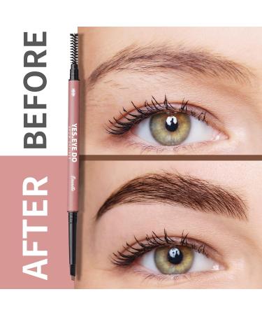 YES.EYE DO Gray Eyebrow Pencil for Gray Hair - Waterproof Precise 2mm Tip Automatic Defining Pen & Brush for Long-Lasting Sparse Brow Filler - Buy Online on GoSupps.com