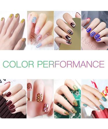 Biutee Nail Stamping Polish Kit - 12 Colors Nail Art Stamp Set for Manicure Print - Holiday Collection (Air Dry) - Buy Online on GoSupps.com