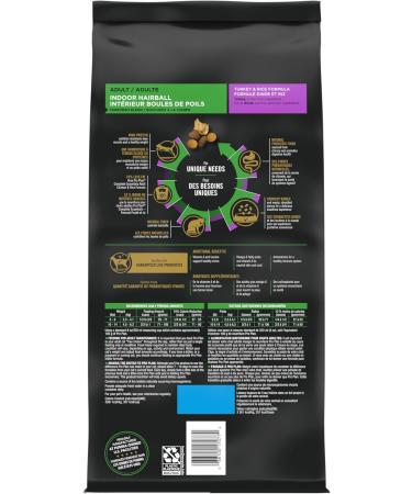 Purina Pro Plan Dry Cat Food Shredded Blend Indoor Hairball Turkey - 2.27 kg Bag - Buy Online on GoSupps.com