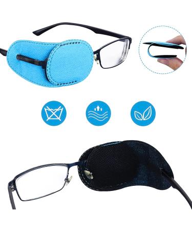 TIESOME 12 PCS Eye Patches for Glasses - Reusable Non-Woven Fabric Covers for Adults & Kids | Lazy Eye Amblyopia & Strabismus Treatment - Buy Online on GoSupps.com