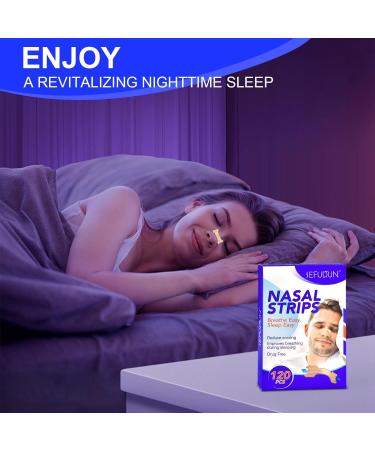 Nose Plasters for Snoring Relief | Effective Nose Strips to Stop Snoring & Improve Sleep | Clogged Nose Remedy (120) - Buy Online on GoSupps.com