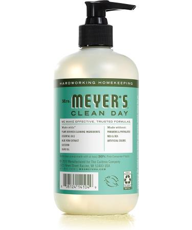 Mrs. Meyer's Clean Day Liquid Hand Soap Basil Cruelty Free and Biodegradable Hand Wash Made with Essential Oils 370 ml Soap Pump Bottle - Buy Online on GoSupps.com