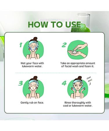 Acne Foaming Wash Acne Face Wash Gentle Face Wash for Acne Prone Skin Anti-Acne Facial Wash for Deep Pore Cleansing Tea Tree Oil Facial Cleanser with Hyaluronic Acid Deep Hydration - Buy Online on GoSupps.com