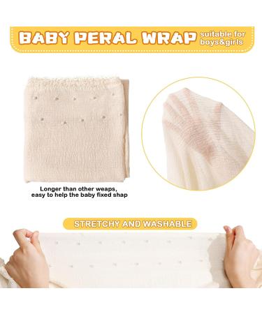 6 Pcs Newborn Photography Props Outfits - Long Ripple Wraps & Swaddle Blankets for Boys and Girls | Infant Posing Props 0-6 Months (White) - Buy Online on GoSupps.com