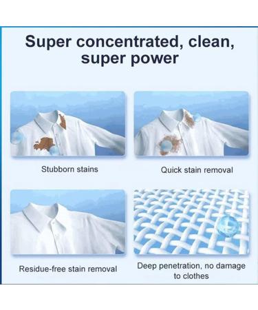 Active Enzyme Laundry Stain Remover Stain Remover for White Clothes Oil Stain Remover Clothes Clothes Stain Remover Cleaner Emergency Stain Rescue Stain Remover (240 ML White) - Buy Online on GoSupps.com