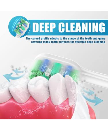 8 Pack Replacement Toothbrush Heads for Philips Sonicare | Compatible with C2 G2 W 4100 5100 HX9023 | Snap-on Design for Plaque Control - Buy Online on GoSupps.com
