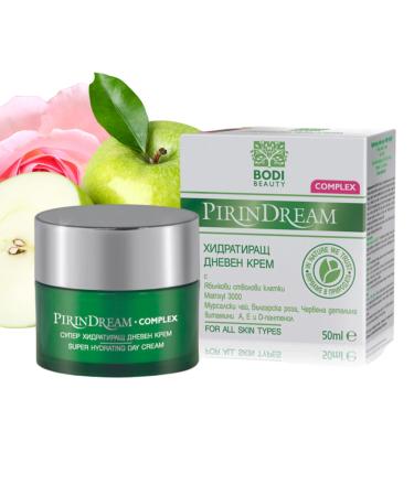 BODI BEAUTY LTD Pirin Dream Complex day cream with matrixyl 3000 Mursal tea Bulgarian rose water and red clover face cream for women face care without parabens skin care 50 ml