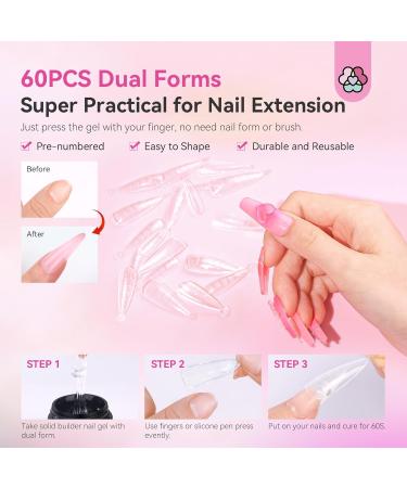SAVILAND Solid Builder Nail Gel Kit for Beginners - 3 Colors Non-Sticky 3D Gel UV Lamp Chrome Powders & Nail Sequins for Stunning Nail Art & Extensions - Buy Online on GoSupps.com