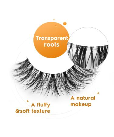 5 Pairs Wispy Natural Look Faux Mink False Eyelashes - 3D/6D Volume | Fluffy Frihappy Fake Lashes Packs - DW6 Sexy - Buy Online on GoSupps.com
