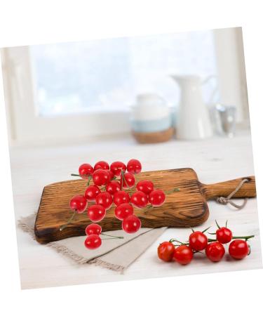 Zerodeko 10pcs Artificial Cherry Fake Cherries Fruit Cognitive Toy Home Kitchen Fruit Decoration Photo Props Fruits Cake Topper Faux Cherries Cherry Tomatoes Child Plastic Kitchen Cabinet - Buy Online on GoSupps.com
