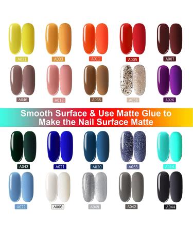 Erarrow Gel Nail Polish Set - 20 Popular Colors | UV LED Soak Off Nail Gel Kit (23 PCS) - Buy Online on GoSupps.com