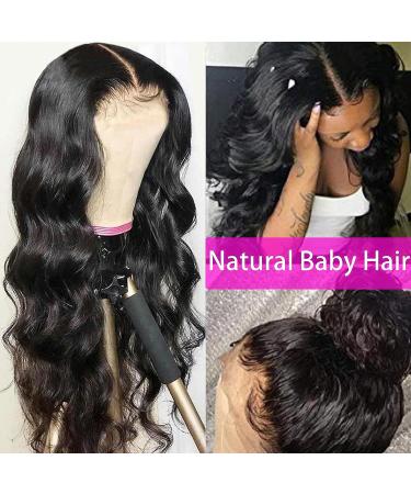 20 Inch Body Wave Lace Front Wig | 4x4 Lace Closure | 180% Density Brazilian Virgin Hair | Pre Plucked | Natural Color - Buy Online on GoSupps.com