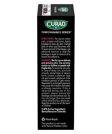 Curad Performance Series Ironman Antibacterial Bandages - Extreme Hold Adhesive - 1 x 3.25 inch Fabric, 20 Count - Buy Online on GoSupps.com