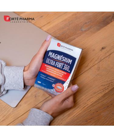 Fort Pharma - Magnesium Ultra Strong LP | Food Supplement with Marine Magnesium Taurine and B Vitamins - Adult Stress Relief | 30 tablets 1 month - Buy Online on GoSupps.com