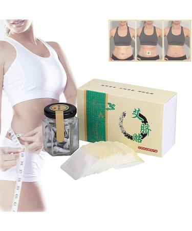 Qclowni 3060 Pcs Mugwort Navel Sticker Herbal Slimming Belly Pellet Natural Herbal Chinese Medicine Abdominal Sticker for Women and Men 30 Pcs