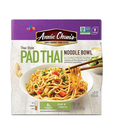 Annie Chun's Noodle Bowl, Thai-Style Pad Thai, Vegan, Non GMO, 8.1 Oz (Pack of 6)