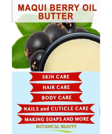 Botanical Beauty MAQUI BERRY SEED OIL BUTTER 100% Pure Natural VIRGIN UNREFINED Cold-Pressed for Face Skin Body Hair Lip Nails. Rich in Vitamin E Vitamin C (4 Fl Oz) 4 Fl Oz (Pack of 1) - Buy Online on GoSupps.com
