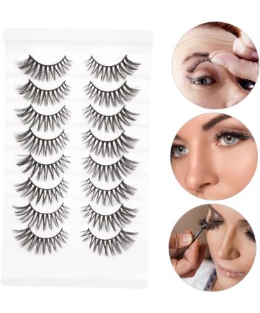 FRCOLOR 8 Pairs Chemical Fiber False Eyelashes Masquerade Fake Natural Lashes Reusable Fake Eyelashes False Lashes Natural Dense False Lashes Pesta as Postizas Naturales 3d Cosmetics Soft - Buy Online on GoSupps.com