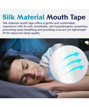Tobcharm High-Quality Silk Mouth Tape for Sleeping, Snoring, and Nasal Breathing - Gentle Silicone Strips for Quality Sleep - Buy Online on GoSupps.com
