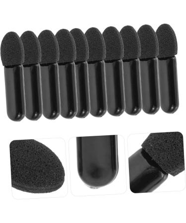 Baluue 200 Pcs Mini Eyeshadow Swab Concealer Brush Foam Eyeshadow Lip Balm Milky Cotton Black - Buy Online on GoSupps.com