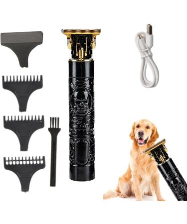 Vintage T9 Cordless Professional Mens Hair s with Embossed Skull | Cordless T-Blade Hair Trimmer for Mustaches Nose Hair and Detailing and Grooming Yoohee Black - Buy Online on GoSupps.com