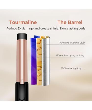 Mini Curling Iron 1 inch Double Voltage Travel Size Curling Iron Wand for Short Medium Hair 160 C/180 C/200 C 3 Temp Adjustable 20s Fast Heating Hair Curler Wand with Storage Bag & Protect Cover - Buy Online on GoSupps.com