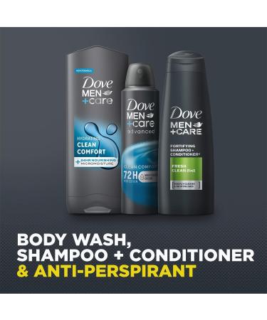 Dove Men+Care Restore Clean Comfort 3-in-1 Hair Face & Body Wash and 2-in-1 Shampoo & Conditioner with7 2H Anti-Perspirant 3 Pieces Ready to Give Gift Set for Him - Buy Online on GoSupps.com