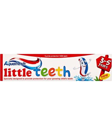 12 x Aquafresh Little Teeth Fluoride Toothpaste (3-5 Years) - Safe & Effective Dental Care for Kids - International Shipping Available - Buy Online on GoSupps.com
