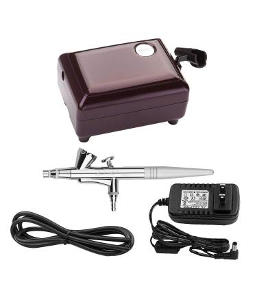 Airbrush Makeup Kit, Cosmetic Air Brush Gun with Compressor for Face Body Painting, Nail, Cake Decorating, Hobby, Model Purple